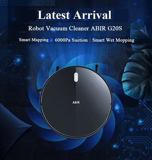 ABIR G20S Robot Vacuum Cleaner Map Memory Wet Mop latest arrival