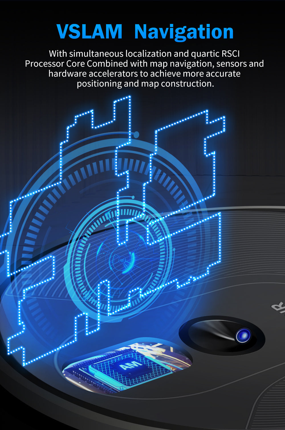 ABIR X6 Robot Vacuum Cleaner Standard and PRO vslam navigatin