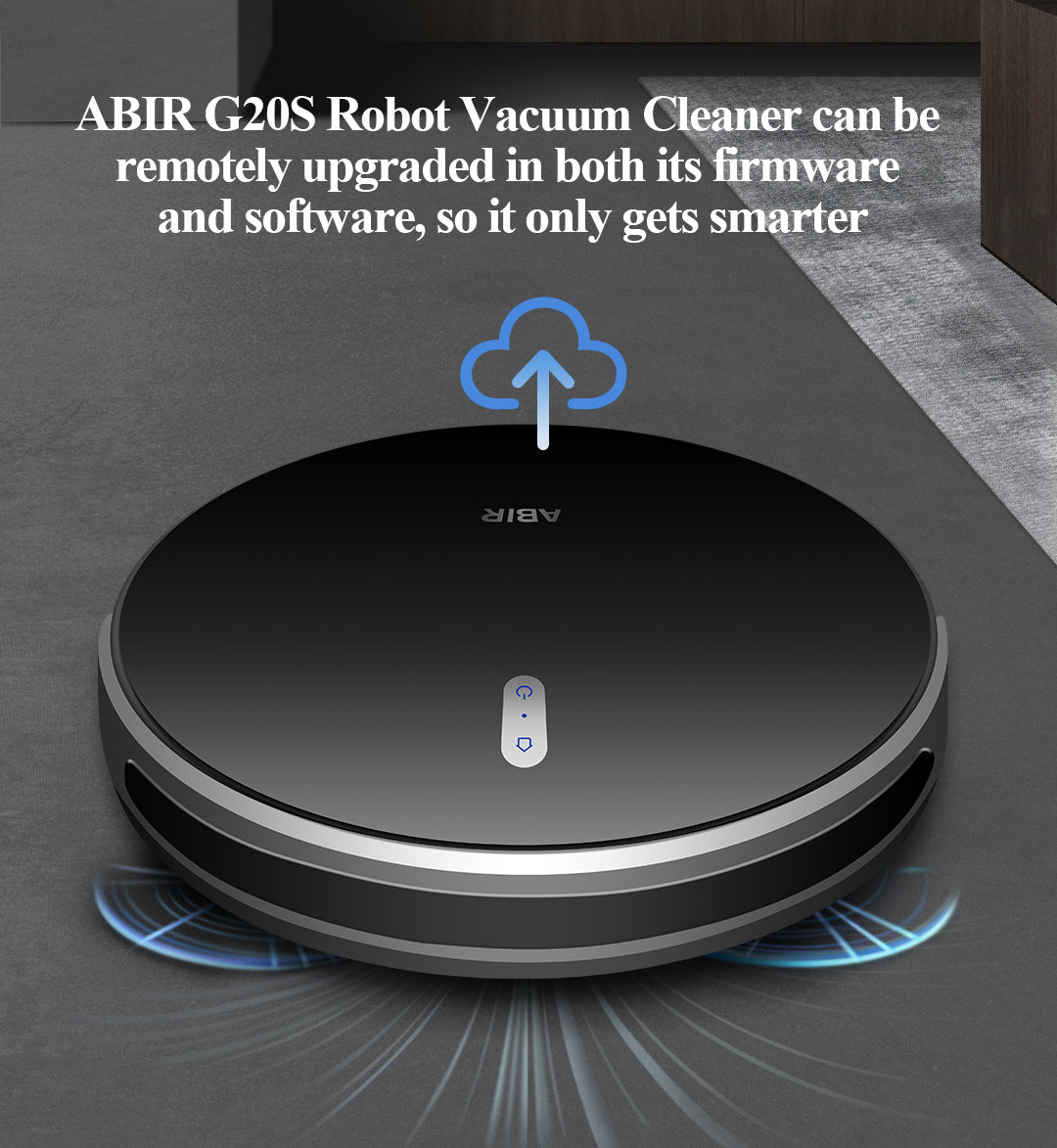 ABIR G20S Robot Vacuum Cleaner Map Memory Wet Mop remotely upgrade