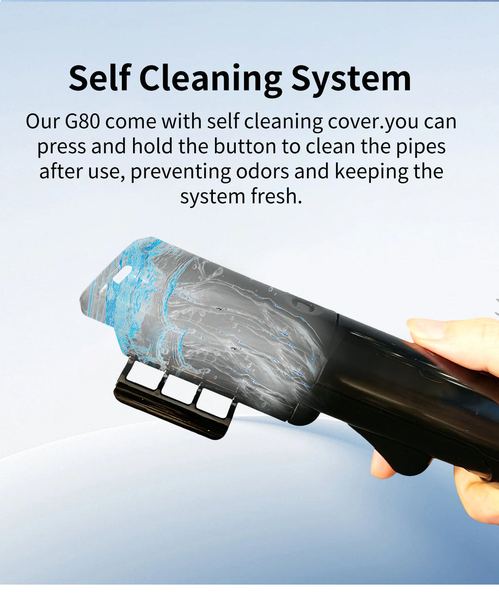 ABIR G80 Handheld Carpet Cleaner 15000Pa Wet Dry Vacuum self cleaning system