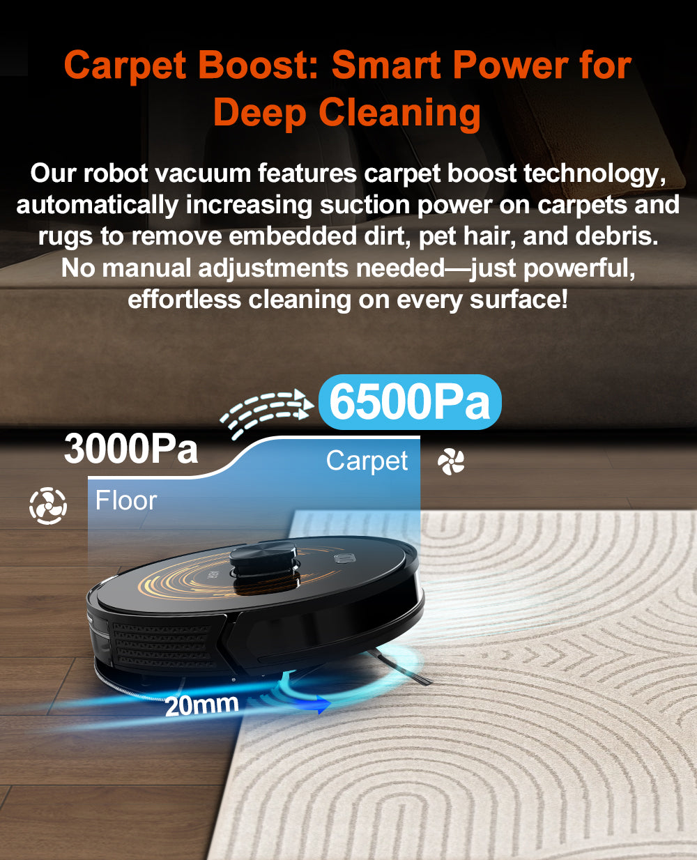 ABIR X9 Robot Vacuum Cleaner Laser Lidar UV Clean carpet boost smart power for deep cleaning