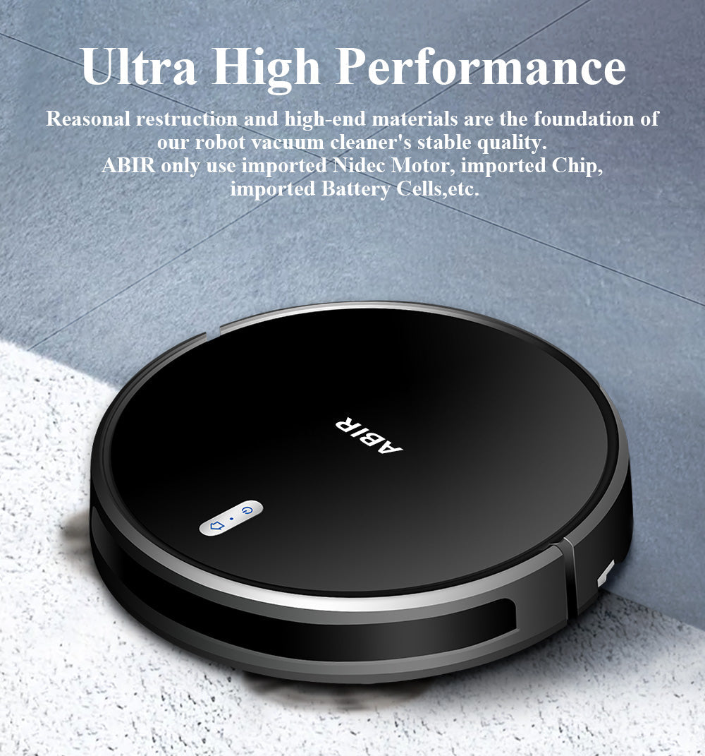 ABIR G20S Robot Vacuum Cleaner Map Memory Wet Mop ultra high performance