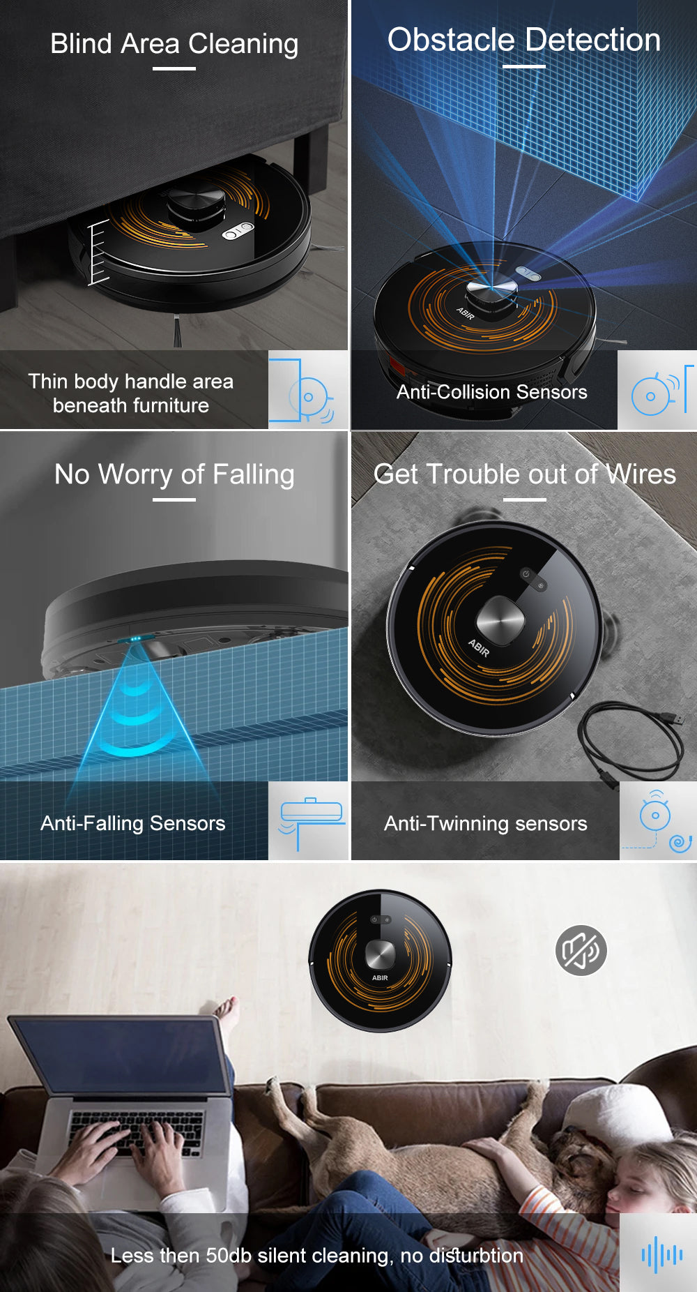 ABIR K30 Robot Vacuum Cleaner Auto Empty UV Clean discover more 2