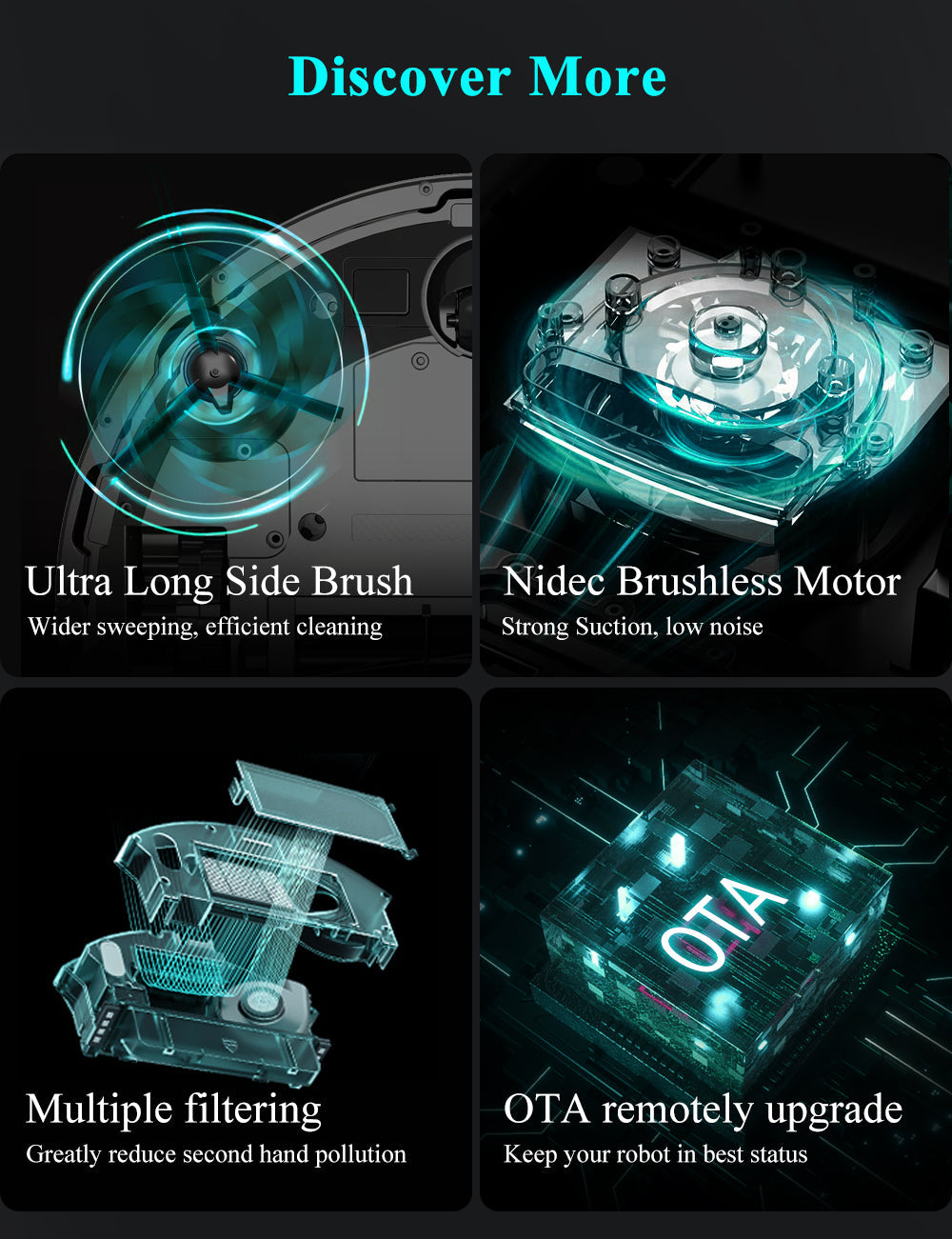 ABIR X8 Robot Vacuum Cleaner Laser Navigation Multi Floor Mapping discover more