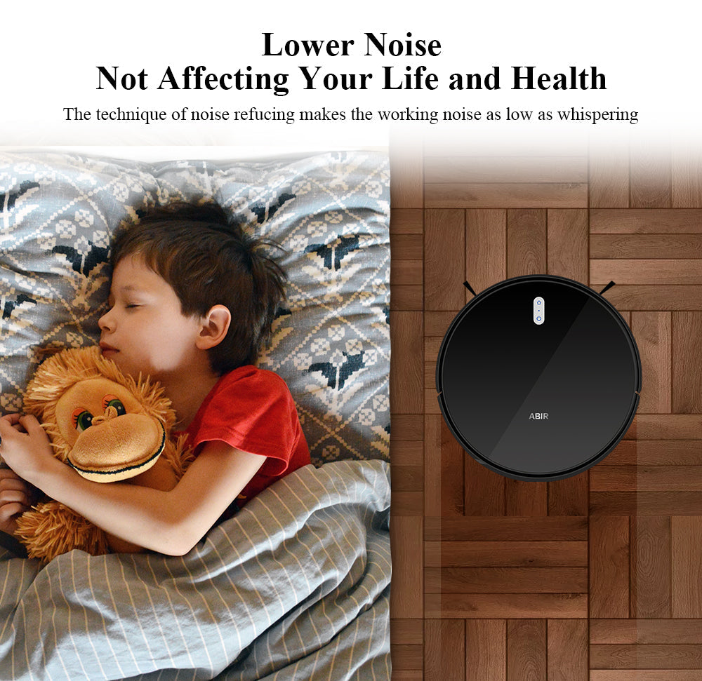 ABIR G20S Robot Vacuum Cleaner Map Memory Wet Mop lower noise not affecting your life and health