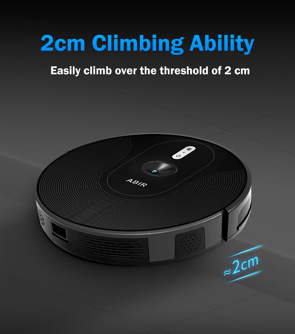 ABIR X6 Robot Vacuum Cleaner Standard and PRO 2cm climbing ability