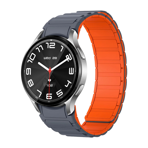 Silver Colmi i28 Ultra smartwatch with magnetic strap, featuring a circular display, advanced health tracking sensors, 10-day battery life, and IP68 waterproof rating.