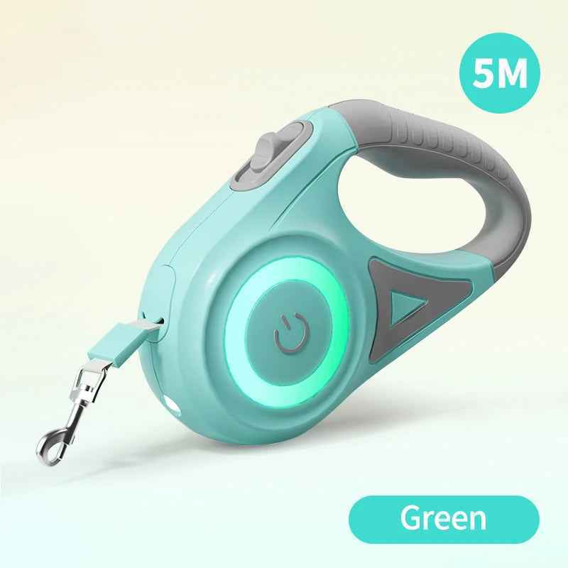 ROJECO 5M LED Retractable Dog Leash