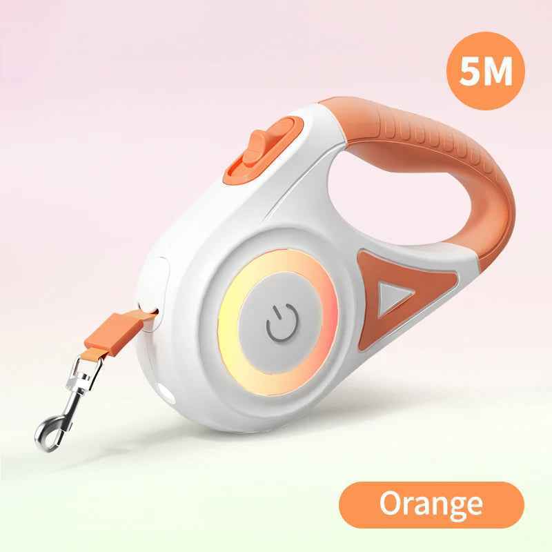 ROJECO 5M LED Retractable Dog Leash