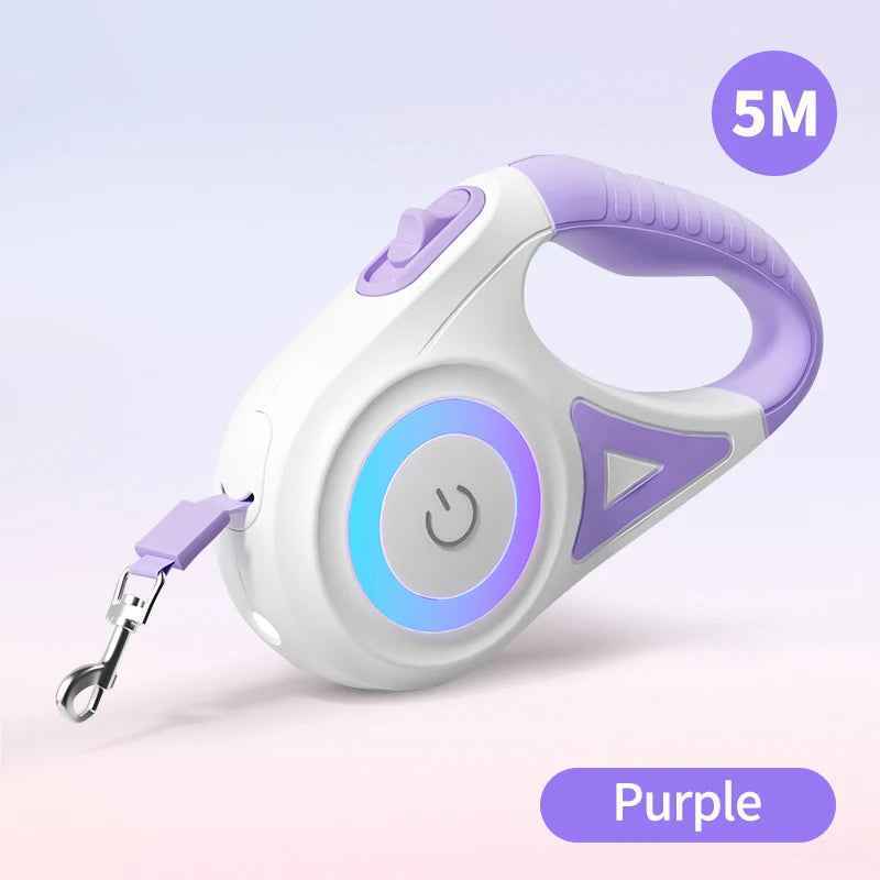 ROJECO 5M LED Retractable Dog Leash