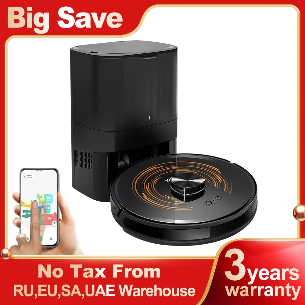 ABIR X9 Robot Vacuum Cleaner – Laser Lidar Navigation, UV Spot Cleaning