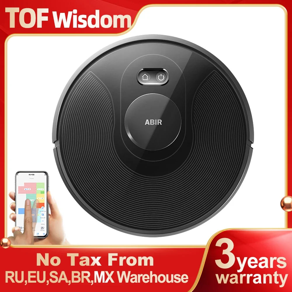 ABIR X8 Robot Vacuum Cleaner – Laser Navigation, Multi-Floor Mapping